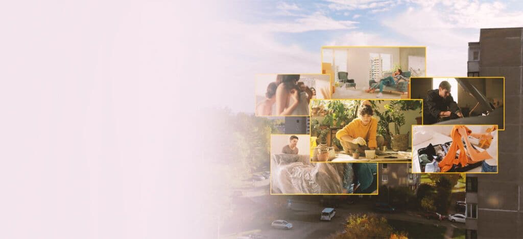 Kollaaž erinevatest tegevustest – fotograafia, maalimine, töö arvutiga ja muud igapäevased toimetused