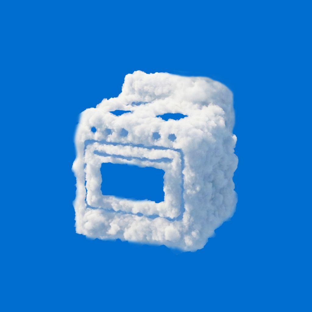 Стилизованный синий календарь на оранжевом фоне